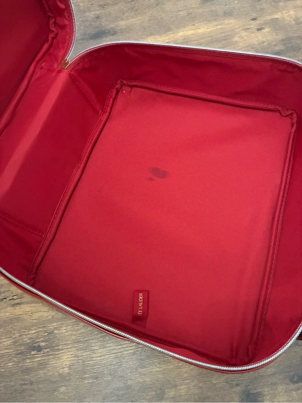 Estée Lauder Red Cosmetic Travel Bag